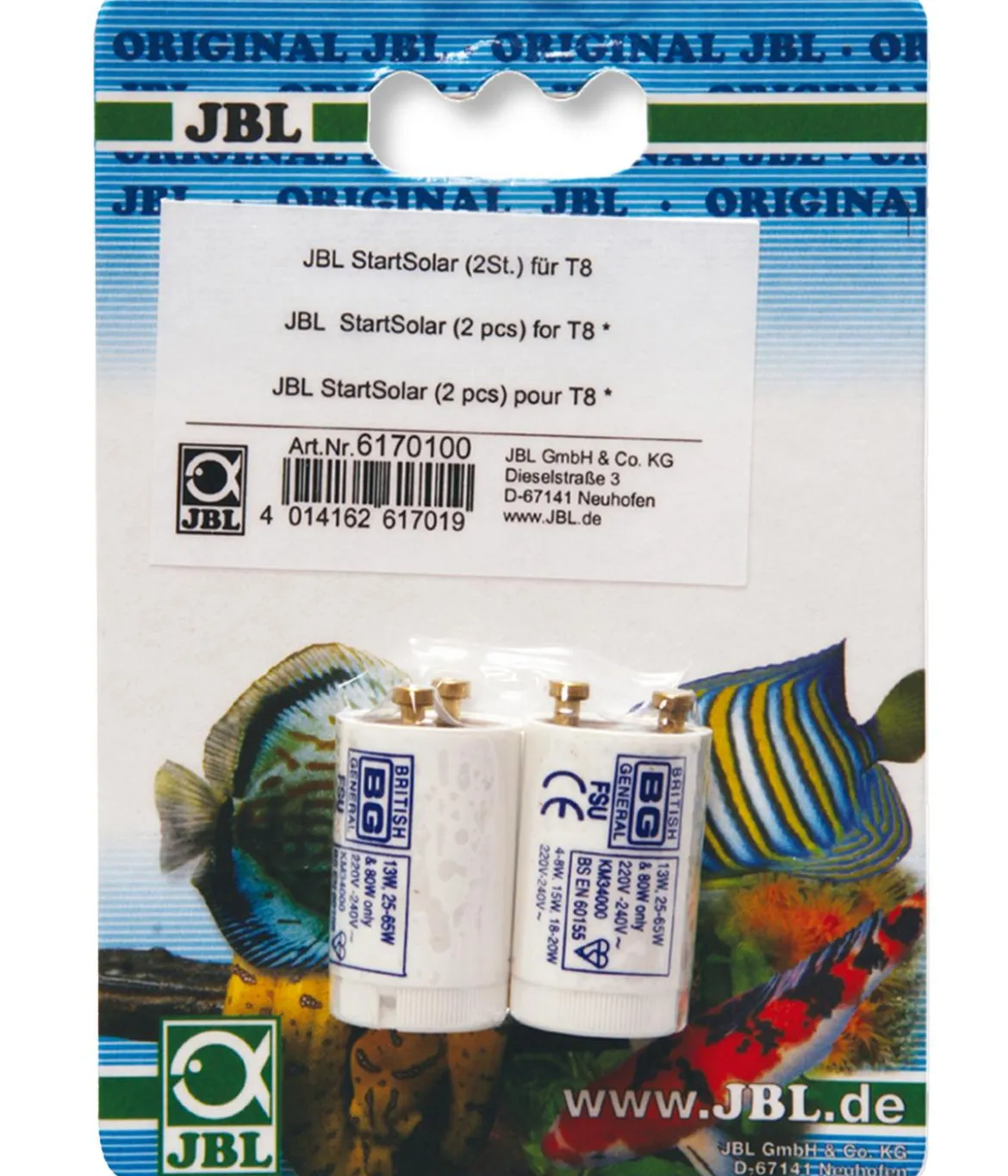 JBL StartSolar für Leuchtstoffröhren T8, 2er-Set