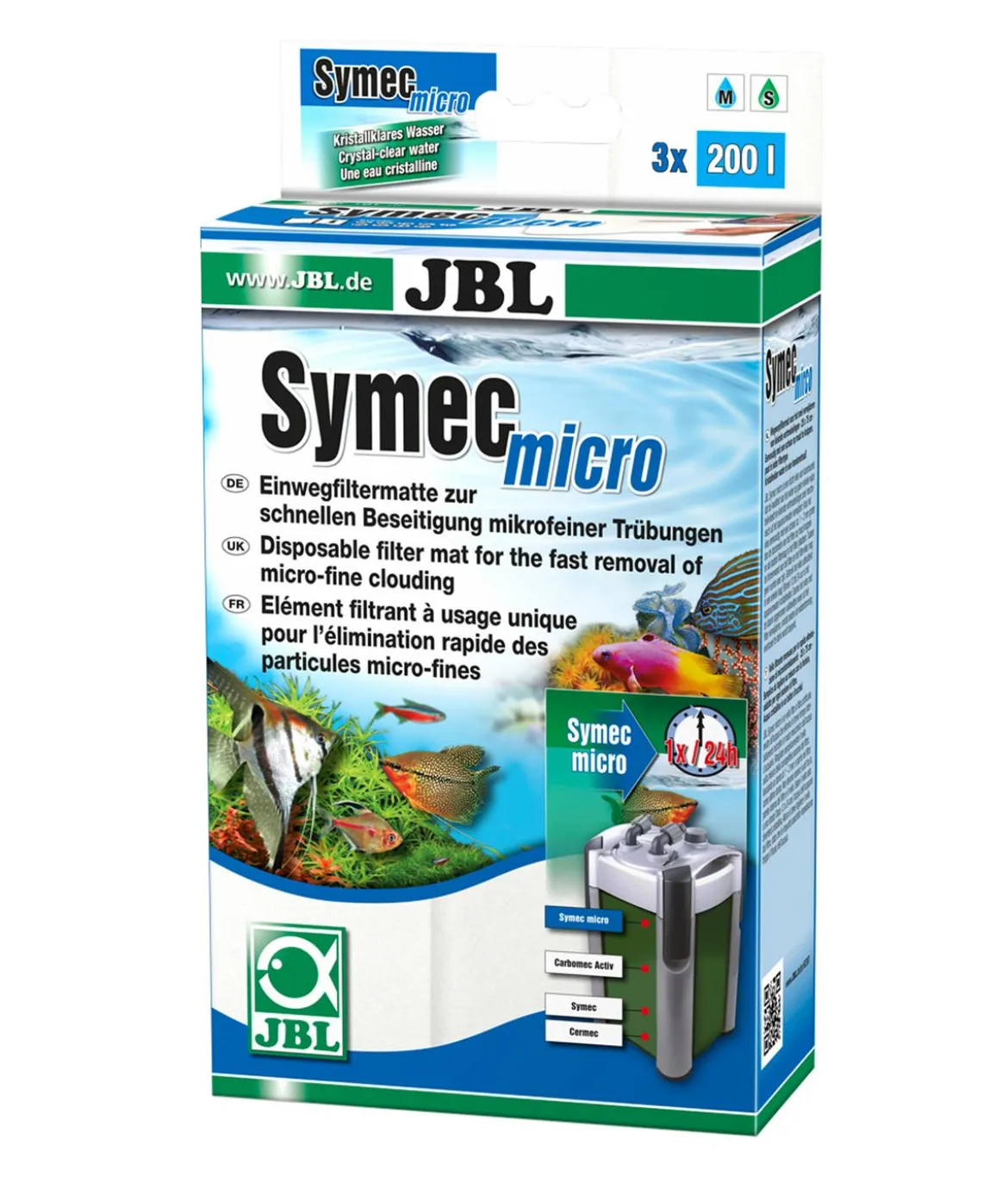 JBL SymecMicro Einwegfiltermatte für Aquarium-Filter