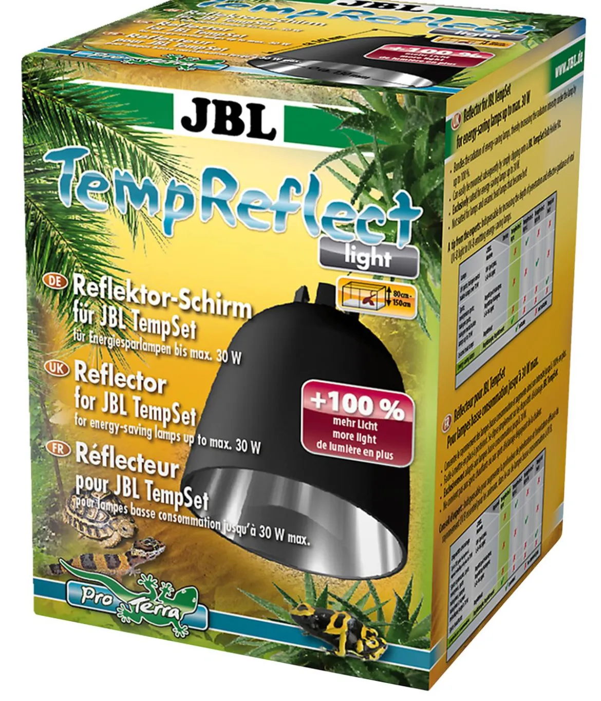 JBL Terrarientechnik Reflektorschirm TempReflect light für Energiesparlampen