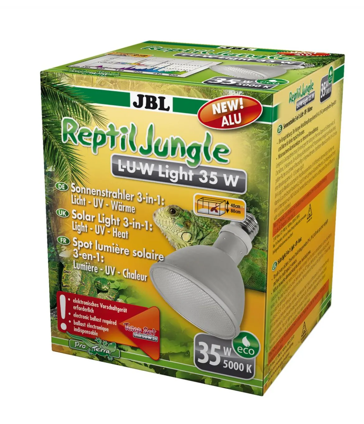 JBL Terrariumbeleuchtung ReptilJungle L-U-W Light alu