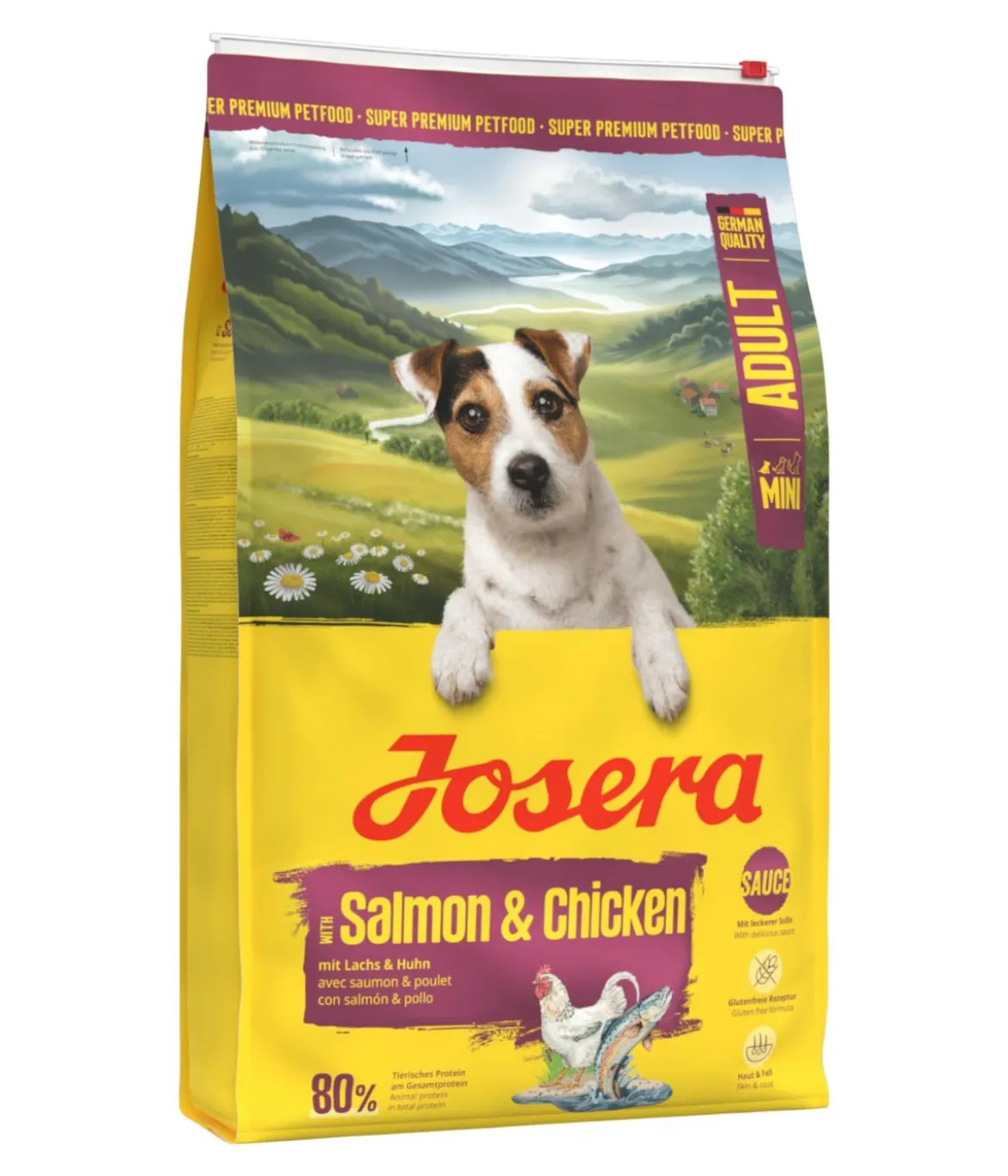 Josera Trockenfutter für Hunde Mini Adult, Lachs & Huhn