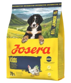 Josera Trockenfutter für Hunde Kids Medi/Maxi Junior, Huhn & Reis