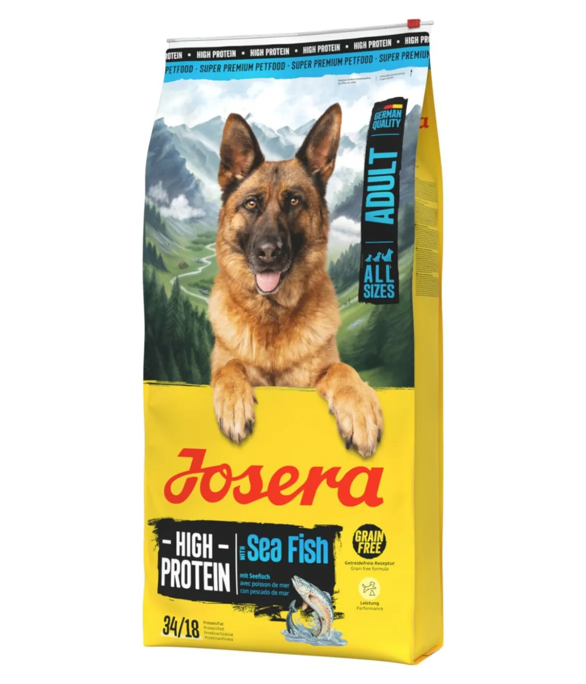 Josera Trockenfutter für Hunde High Protein Adult, Seelachs