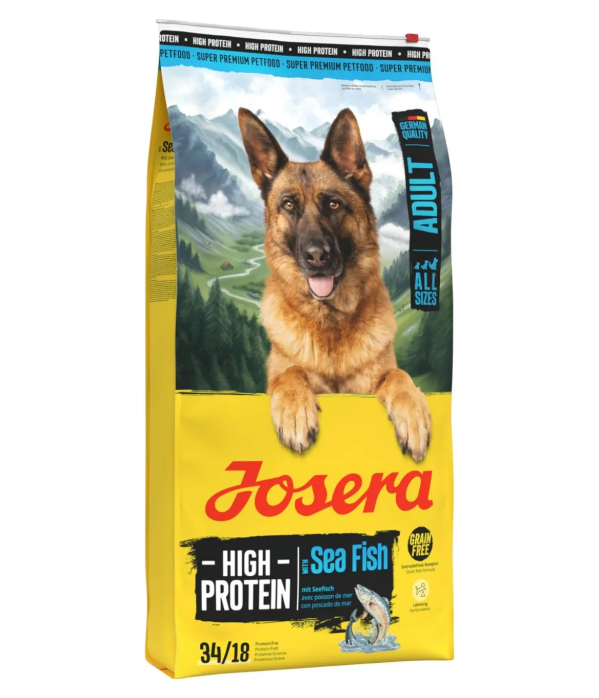 Josera Trockenfutter für Hunde High Protein Adult, Seelachs