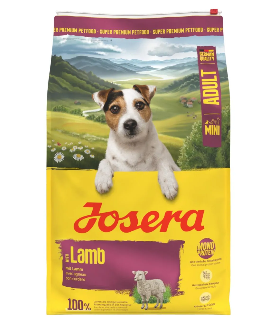 Josera Trockenfutter für Hunde Mini Adult, Lamm