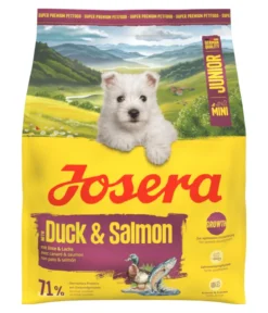 Josera Trockenfutter für Hunde Mini Junior, Ente & Lachs