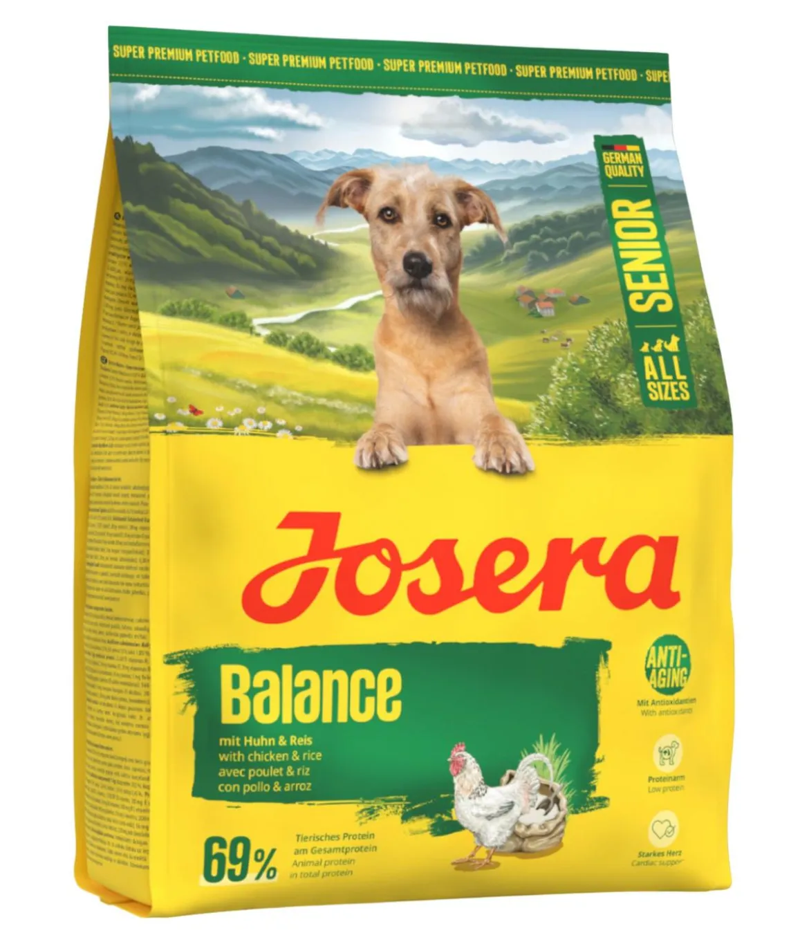 Josera Trockenfutter für Hunde Balance Senior, Huhn & Reis