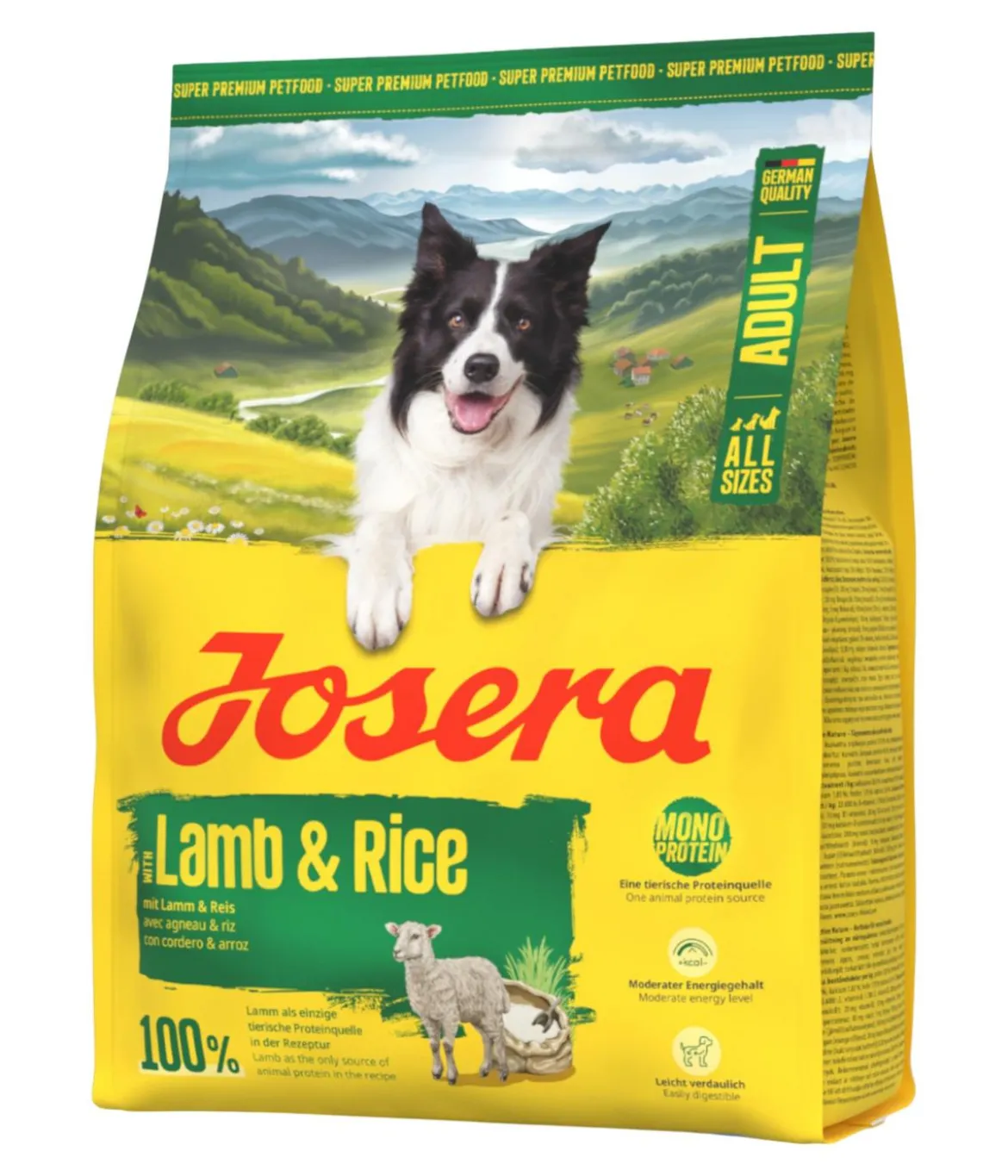 Josera Trockenfutter für Hunde Adult, Lamm & Reis