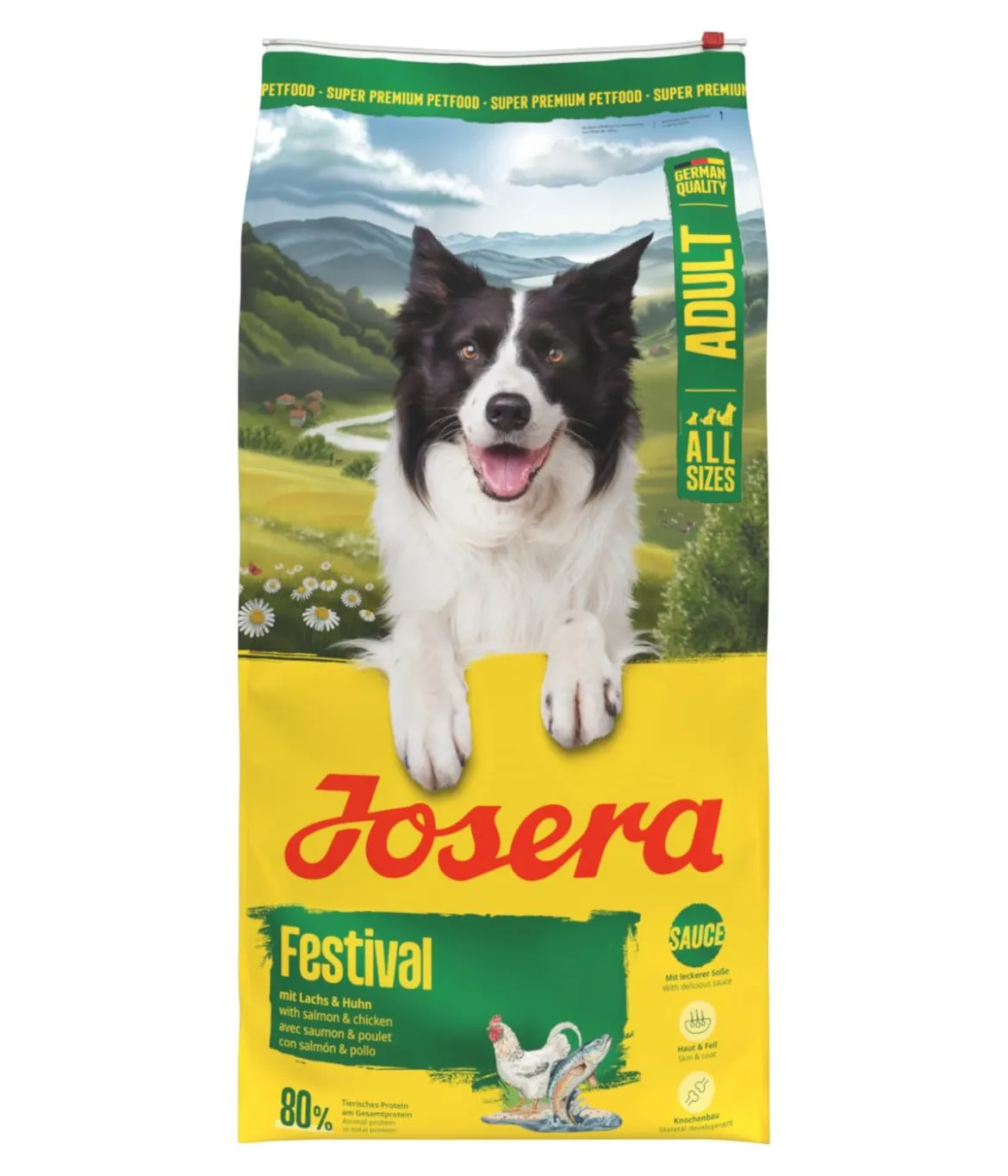 Josera Trockenfutter für Hunde Festival Adult, Lachs & Huhn