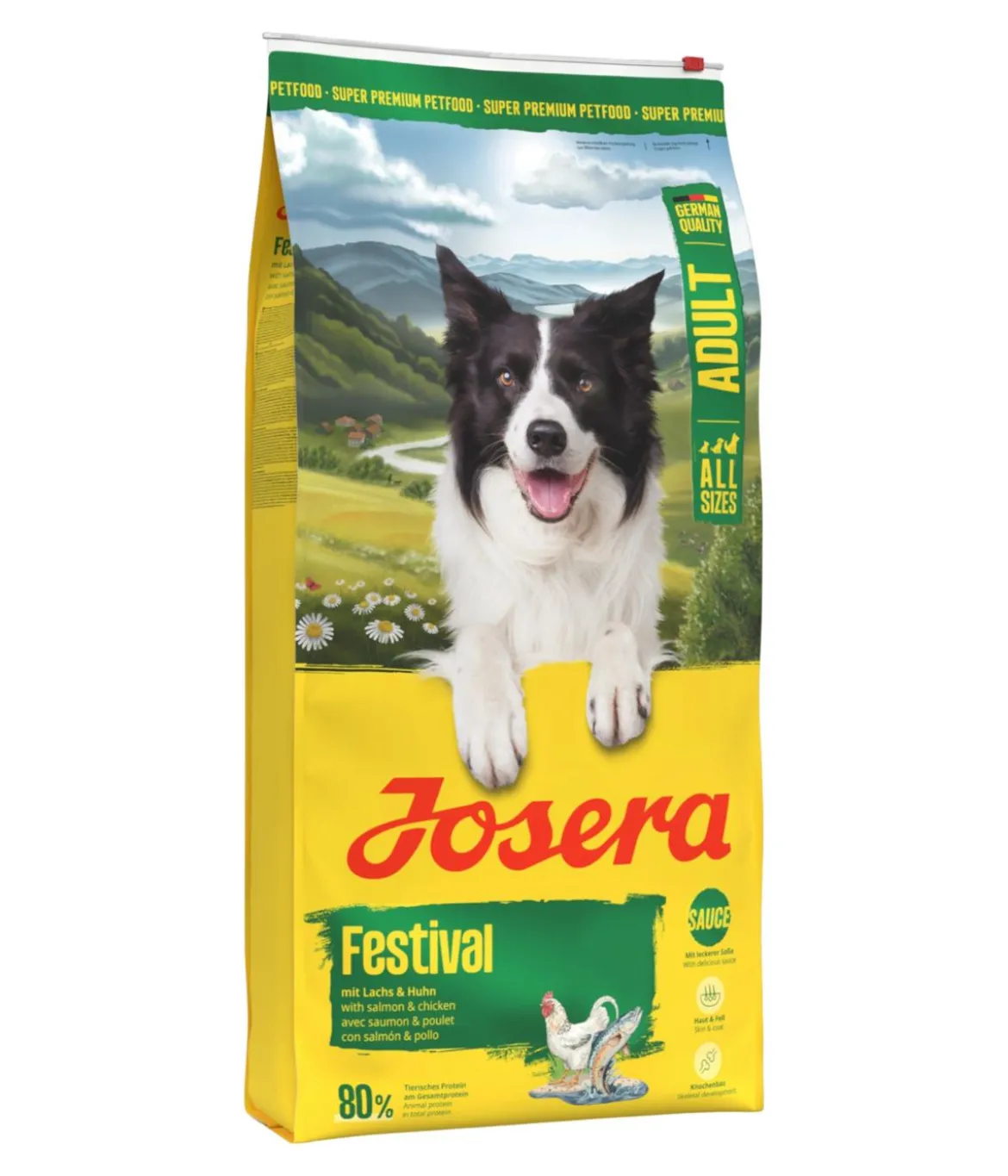 Josera Trockenfutter für Hunde Festival Adult, Lachs & Huhn
