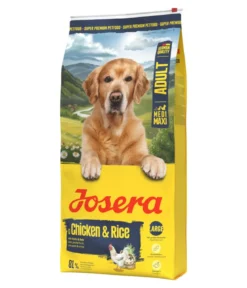 Josera Trockenfutter für Hunde Medi/Maxi Adult, Huhn & Reis