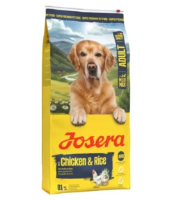 Josera Trockenfutter für Hunde Medi/Maxi Adult, Huhn & Reis