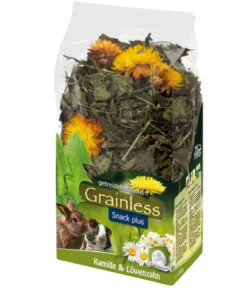 JR FARM Ergänzungsfutter Grainless Snack plus Kamille & Löwenzahn, 100 g