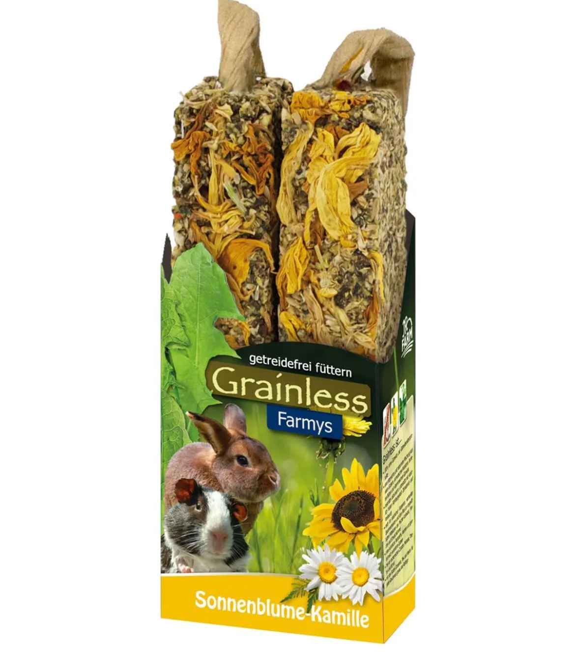 JR FARM Nagersnack Grainless Farmys Sonnenblume-Kamille