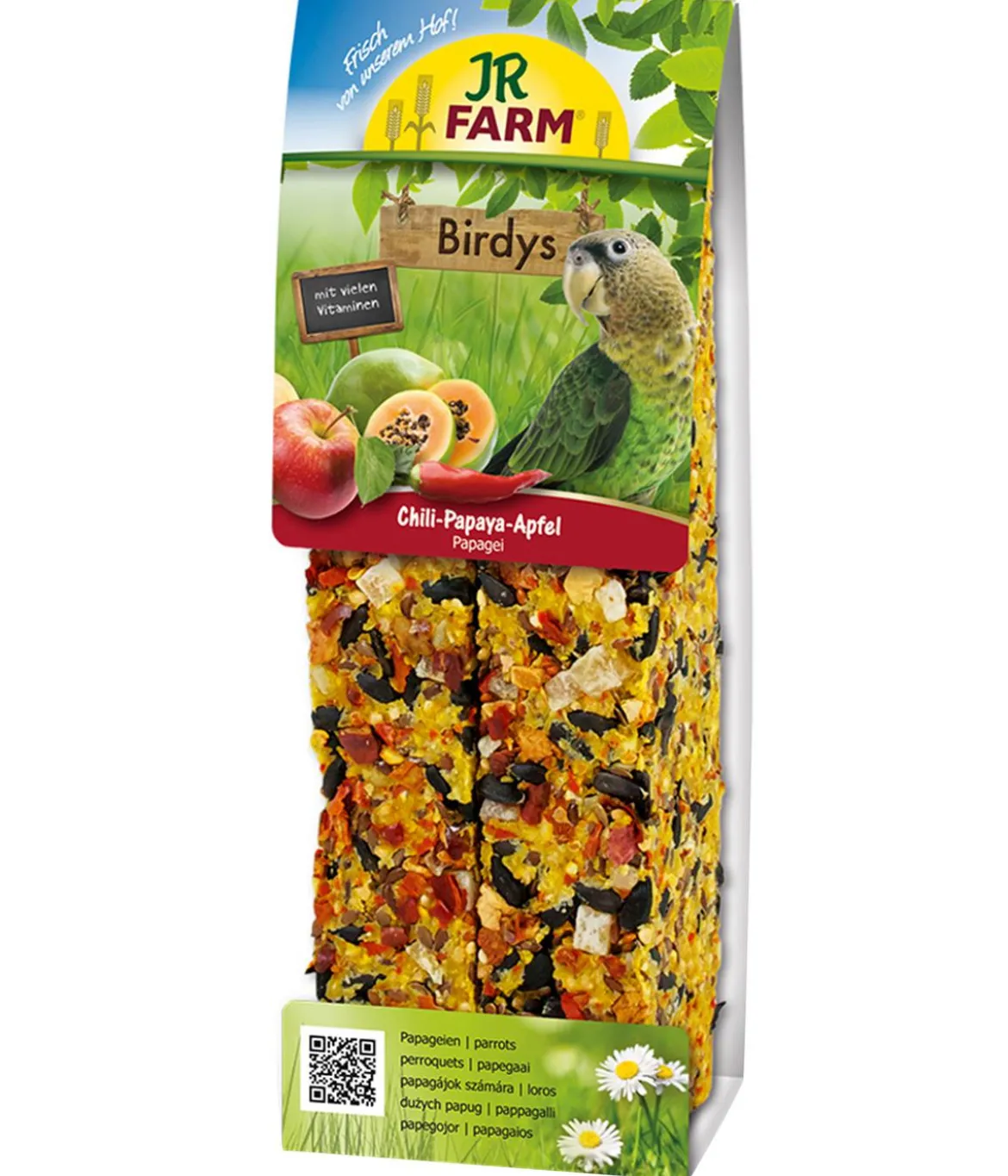 JR FARM Vogelsnack Birdys Chili-Papaya-Apfel