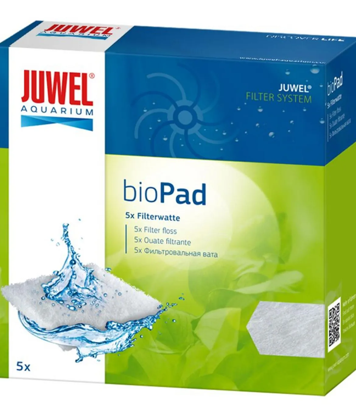 JUWEL® AQUARIUM Aquariumzubehör Filterwatte bioPad L, 5er-Set
