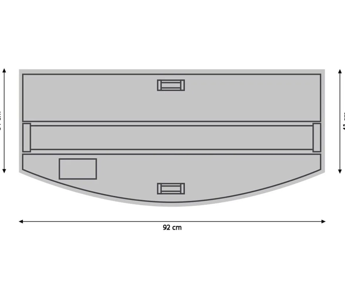JUWEL® AQUARIUM Kombination Vision 180 LED, ca. B92/H128/T41 cm, 180 l