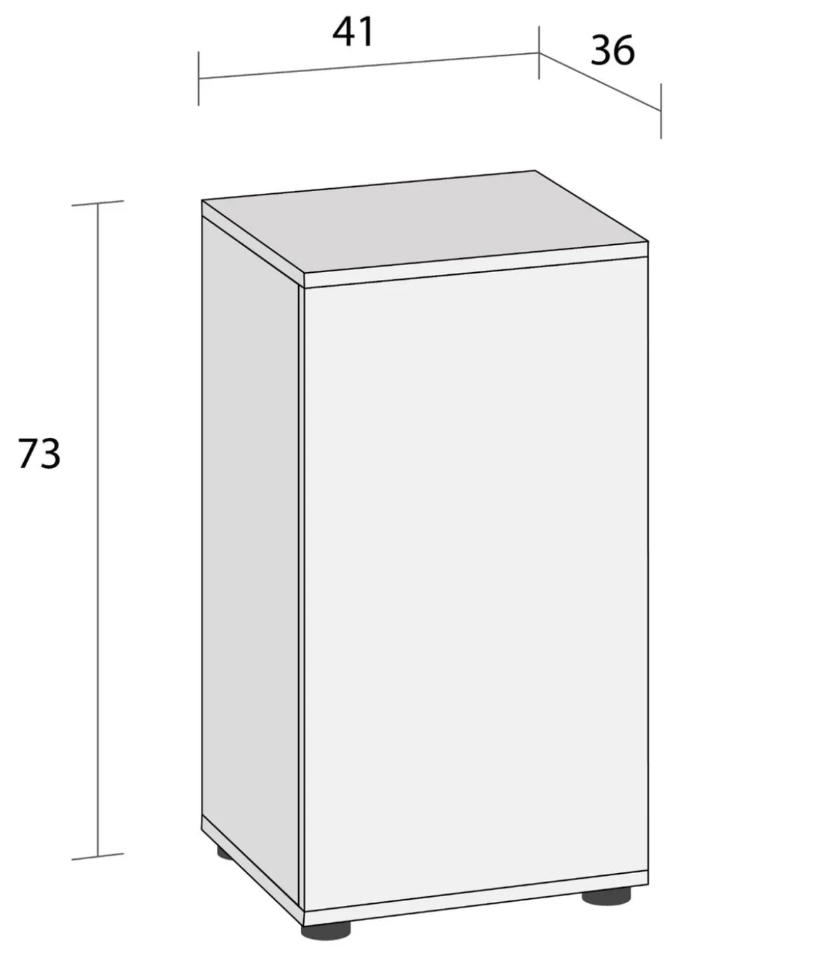 JUWEL® AQUARIUM Unterschrank Vio Cube 54, ca. B41/H73/T36 cm