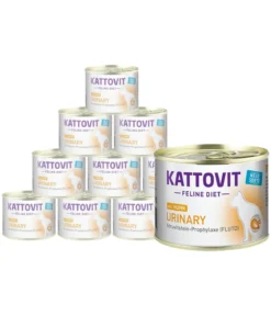 KATTOVIT Feline Diet Nassfutter für Katzen Urinary, 12 x 185 g