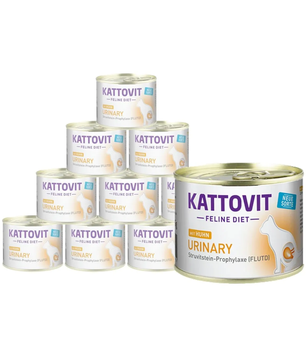 KATTOVIT Feline Diet Nassfutter für Katzen Urinary, 12 x 185 g