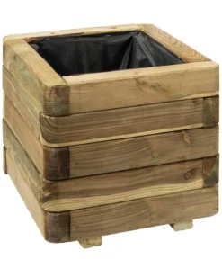 Kübler Holz Blumenkasten, quadratisch, ca. B40/H35/T40 cm