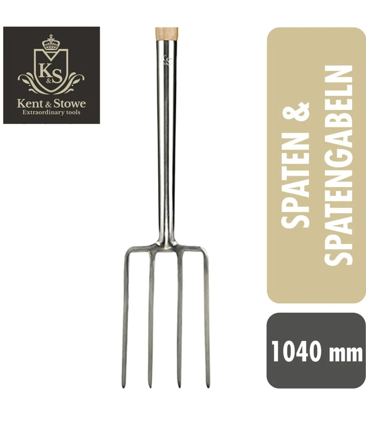 Kent & Stowe Beet-Spatengabel, ca. B14/H104,5/T7,5 cm
