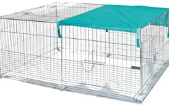 KERBL Jungtier-Freilaufgehege mit Ausbruchsperre, ca. B144/H60/T112 cm