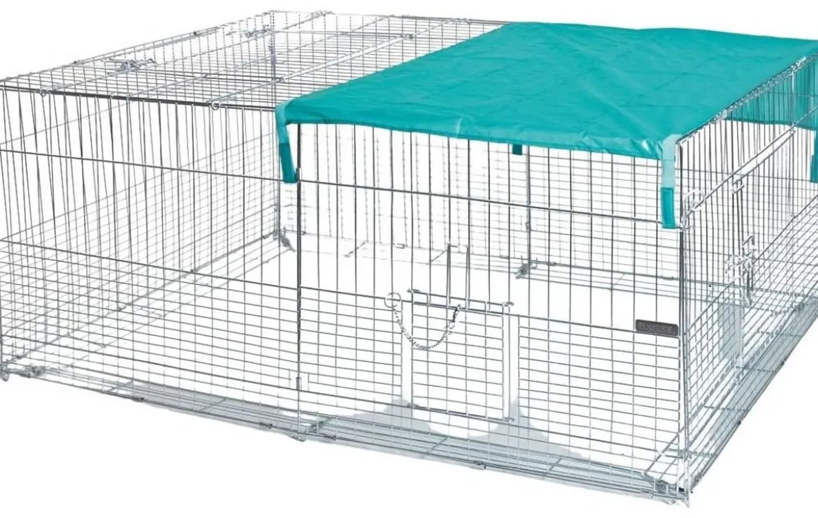 KERBL Jungtier-Freilaufgehege mit Ausbruchsperre, ca. B144/H60/T112 cm
