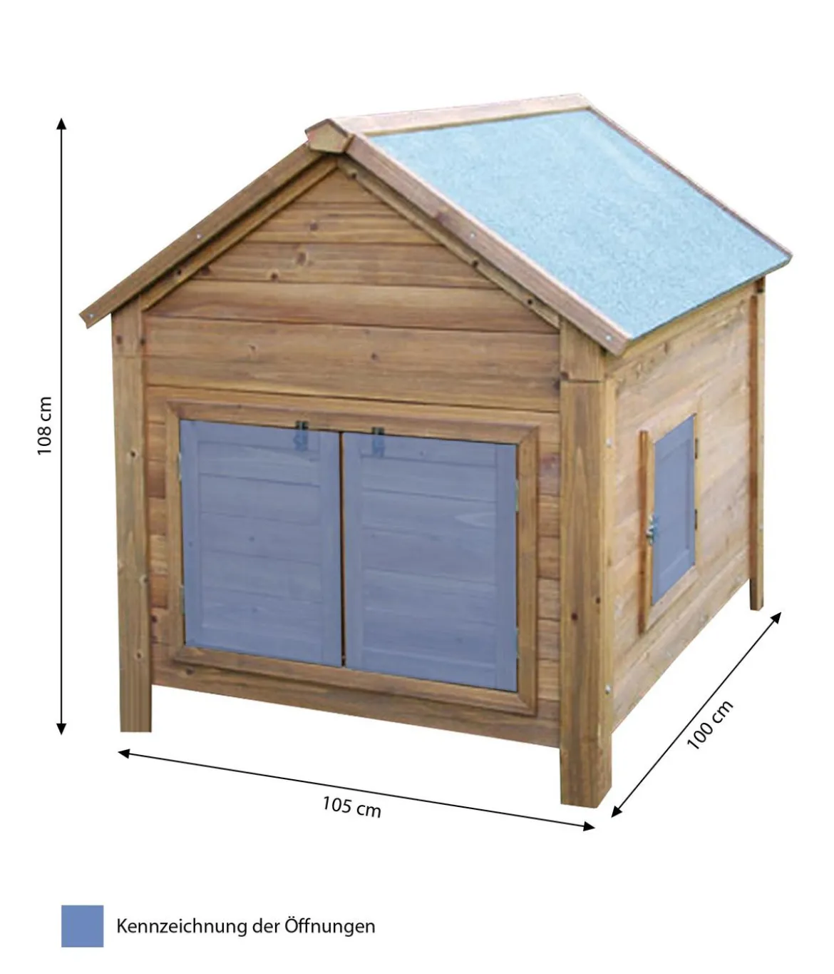 KERBL Kleintierstall, ca. B105/H108/T100 cm