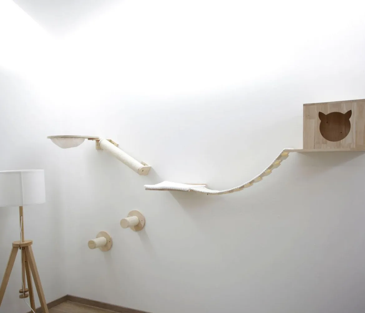 KERBL Pet Kletterwand Anden, 8-teilig