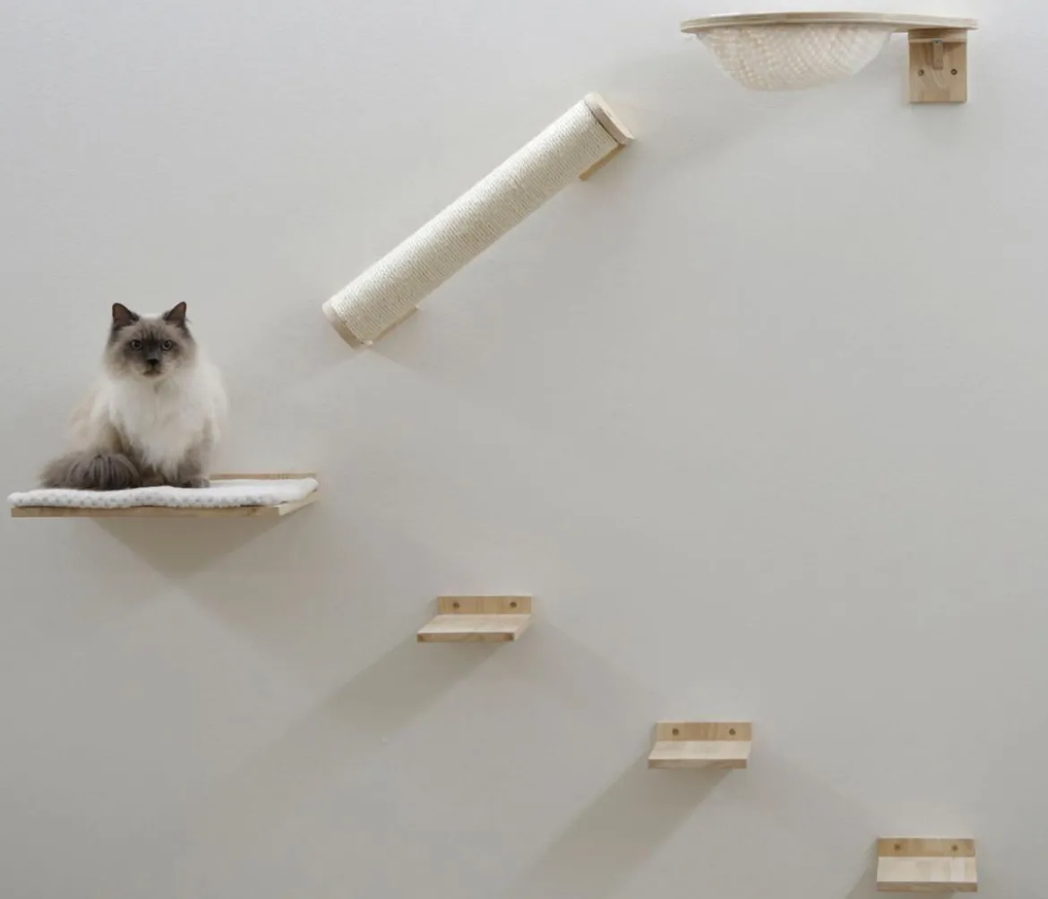 KERBL Pet Kletterwand Rocky, 6-teilig