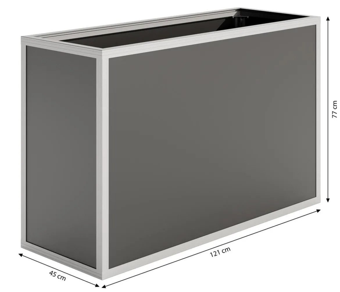 KGT Alu-Hochbeet 130, ca. B121/H77/T45 cm