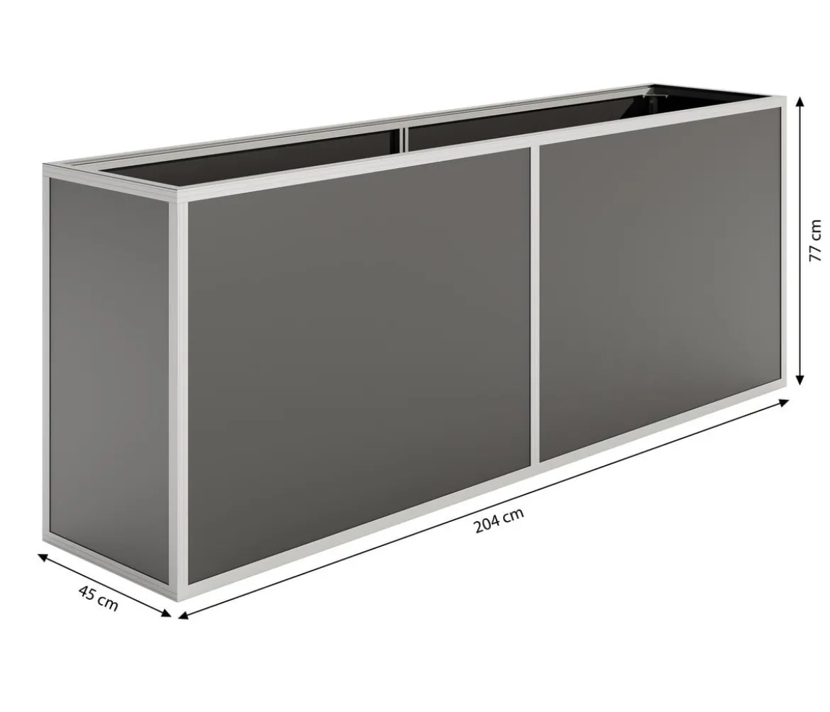 KGT Alu-Hochbeet 210, ca. B205/H77/T45 cm