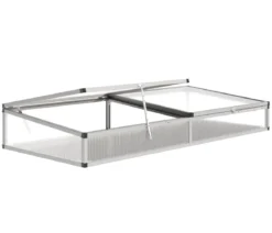 KGT Frühbeetaufsatz für Hochbeet 210, silber, ca. B205/H32/T91 cm