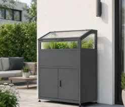 KGT Frühbeet-Aufsatz für Urban Grow M & M-Space, anthrazit/grau