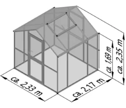 KGT Gewächshaus Aptasia III-s, ESG/HKP