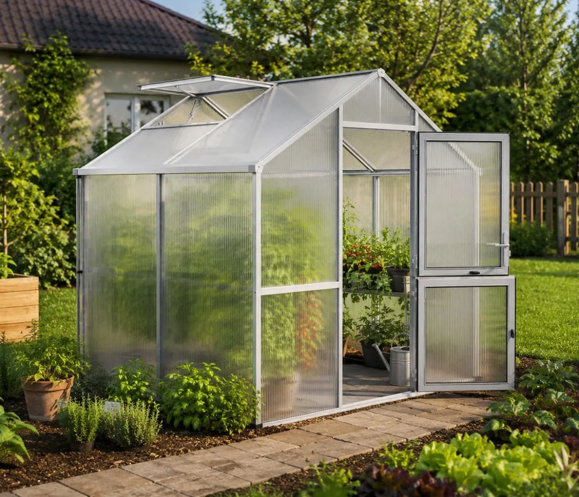 KGT Gewächshaus Iris II, ca. B233/H226/T217 cm