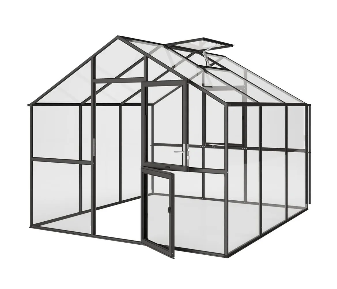 KGT Gewächshaus Ortasia III, ESG, ca. B297/H253/T323 cm