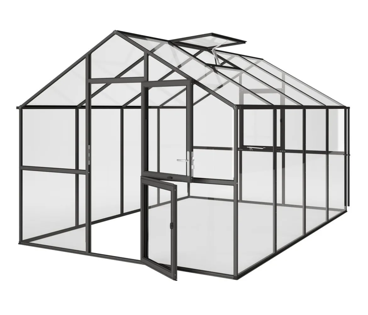 KGT Gewächshaus Ortasia IV, ESG, ca. B297/H253/T429 cm