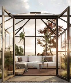 KGT Gewächshaus-Pavillon PaviLux 3 x 3 m ESG/HKP, ca. B300/H288/T300 cm