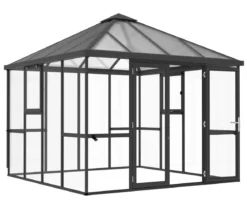 KGT Gewächshaus-Pavillon PaviLux 3 x 3 m ESG/HKP, ca. B300/H288/T300 cm