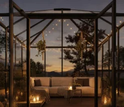 KGT Gewächshaus-Pavillon PaviLux 3 x 3 m ESG/HKP, ca. B300/H288/T300 cm