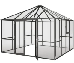 KGT Gewächshaus-Pavillon PaviLux 3,50 x 3,50 m ESG, ca. B350/H302/T350 cm