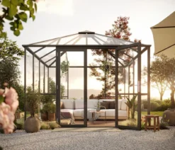 KGT Gewächshaus-Pavillon PaviLux 3 x 3 m ESG, ca. B300/H288/T300 cm