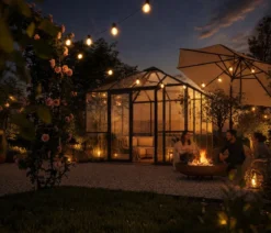 KGT Gewächshaus-Pavillon PaviLux 3 x 3 m ESG, ca. B300/H288/T300 cm