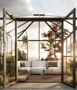 KGT Gewächshaus-Pavillon PaviLux 3 x 3 m ESG, ca. B300/H288/T300 cm