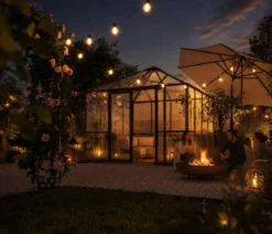KGT Gewächshaus-Pavillon PaviLux 3,50 x 3,50 m ESG/HKP, ca. B350/H302/T350 cm