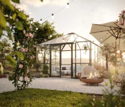 KGT Gewächshaus-Pavillon PaviLux 3,50 x 3,50 m ESG/HKP, ca. B350/H302/T350 cm