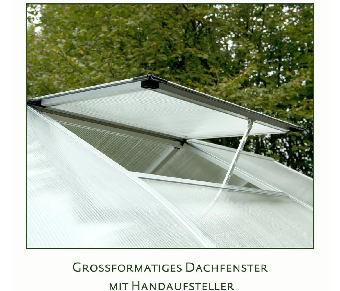 KGT Gewächshaus Rhodo III, ca. B227/H204/T227 cm