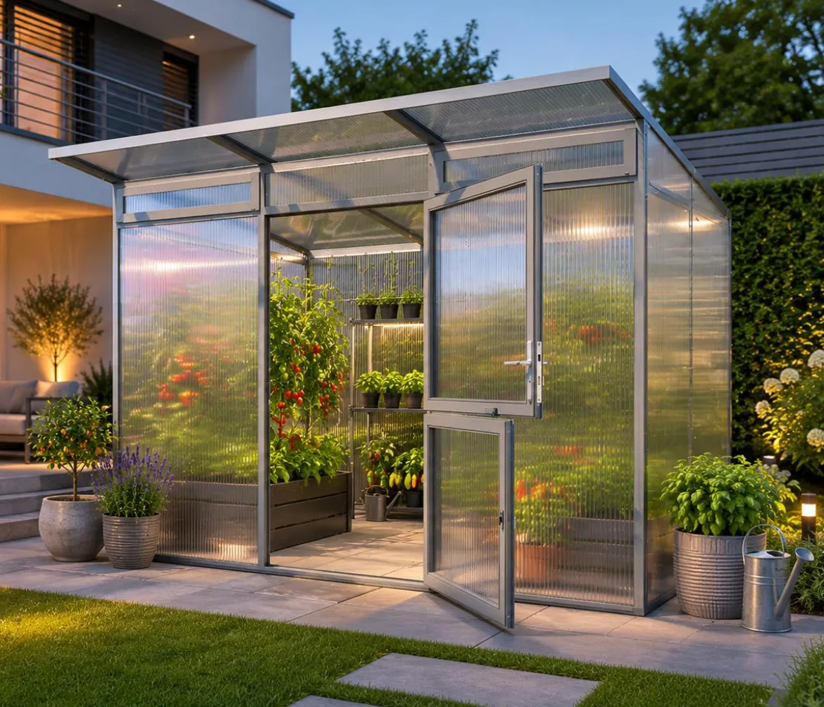 KGT Gewächshaus Santini II, ca. B297/H215/T254 cm